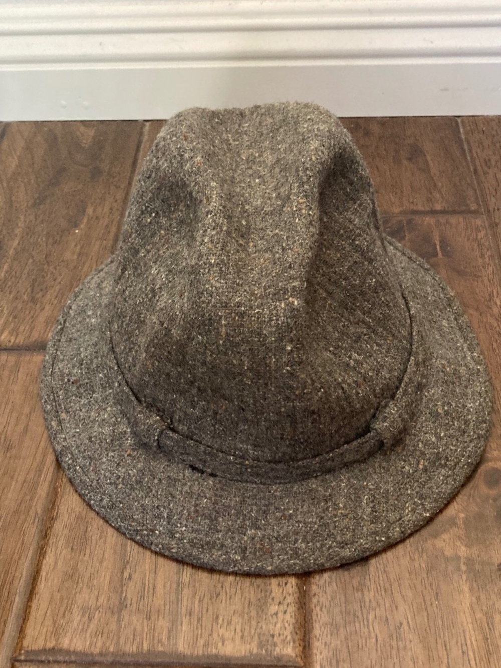 Botany 500 Vintage Fedora Hat Mens Gray Wool Made in USA